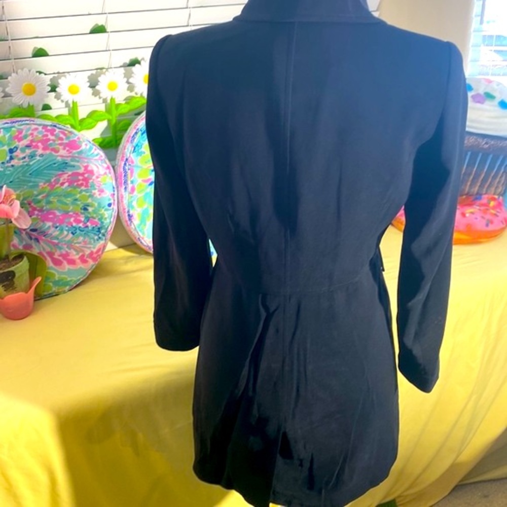 SOLD to mycrystalmoon Lena Gabrielle long black petite jacket - Picture 3 of 6